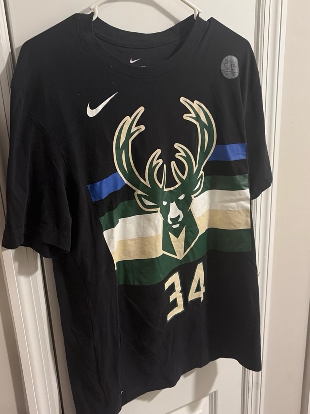 Nike Black Milwaukee Bucks Giannis 34 Graphic Tee
